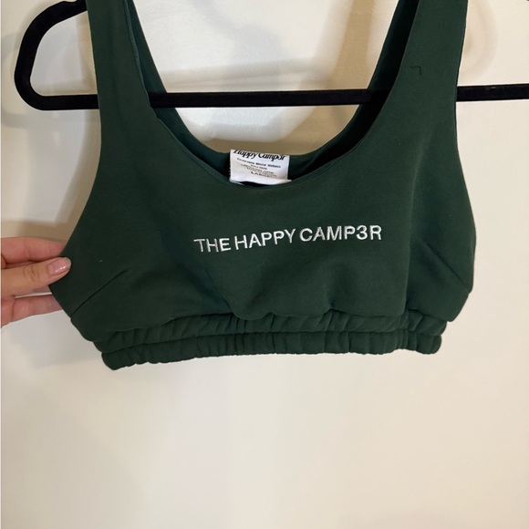 The Happy Camper Green Cozy Bra Crop Top - Picture 4 of 4